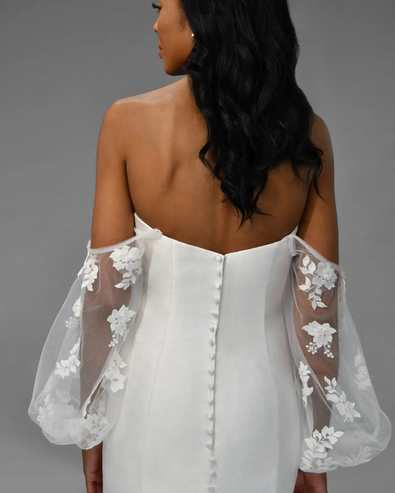 Stella York Lace & Tulle Sleeves Stella York