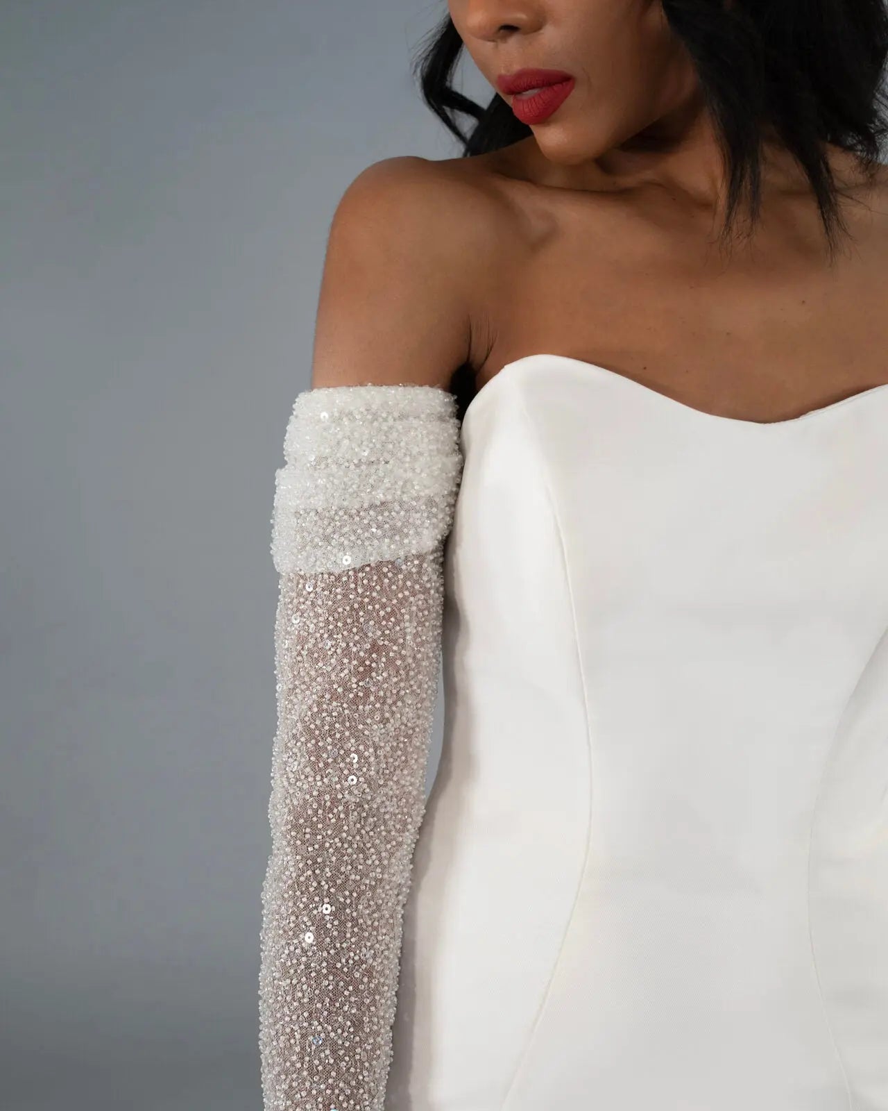 Beaded Tulle Sleeves bridal-brilliance