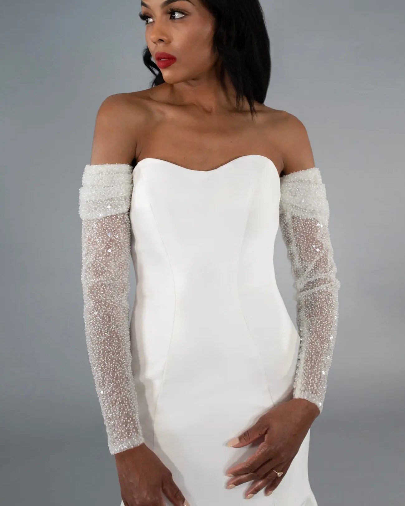 Beaded Tulle Sleeves bridal-brilliance
