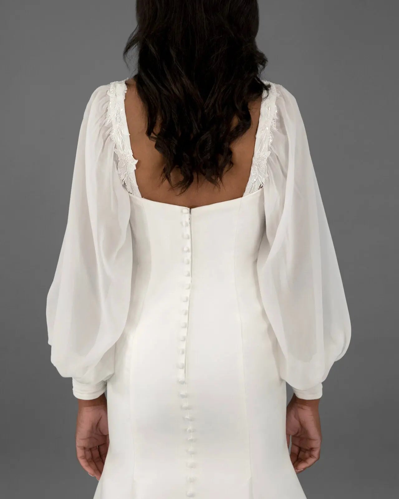 Lace & Chiffon Sleeves bridal-brilliance