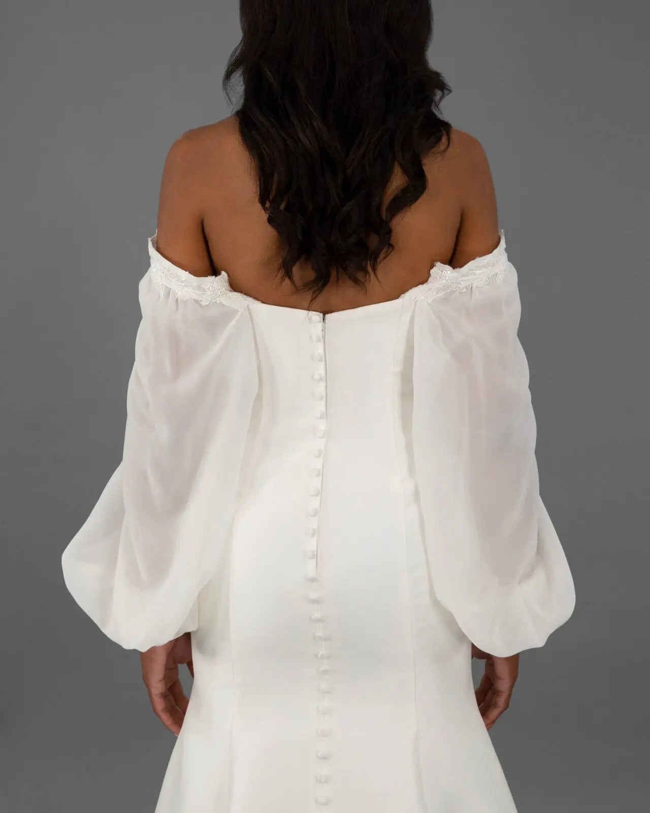Lace & Chiffon Sleeves bridal-brilliance