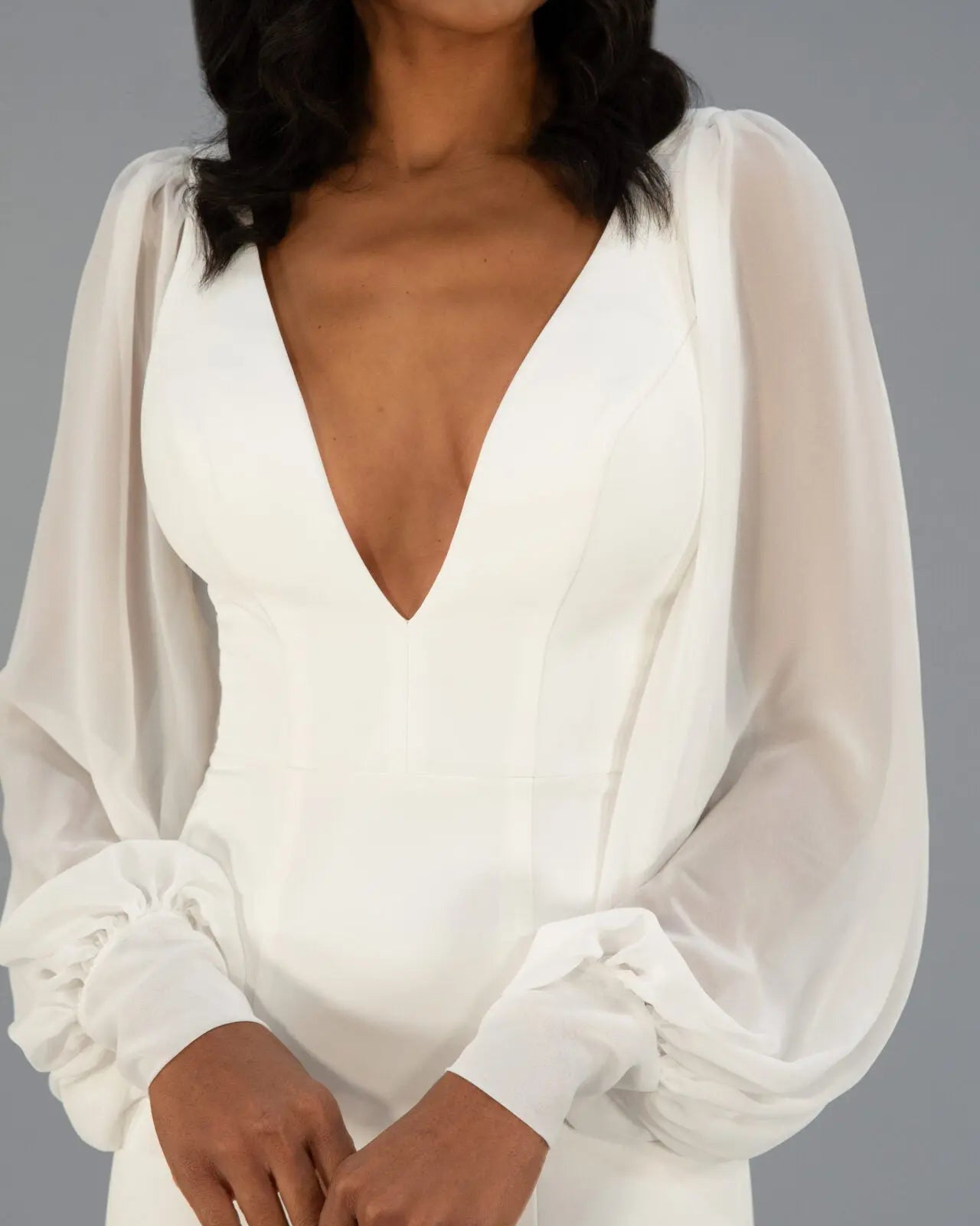 Chiffon Sleeves bridal-brilliance