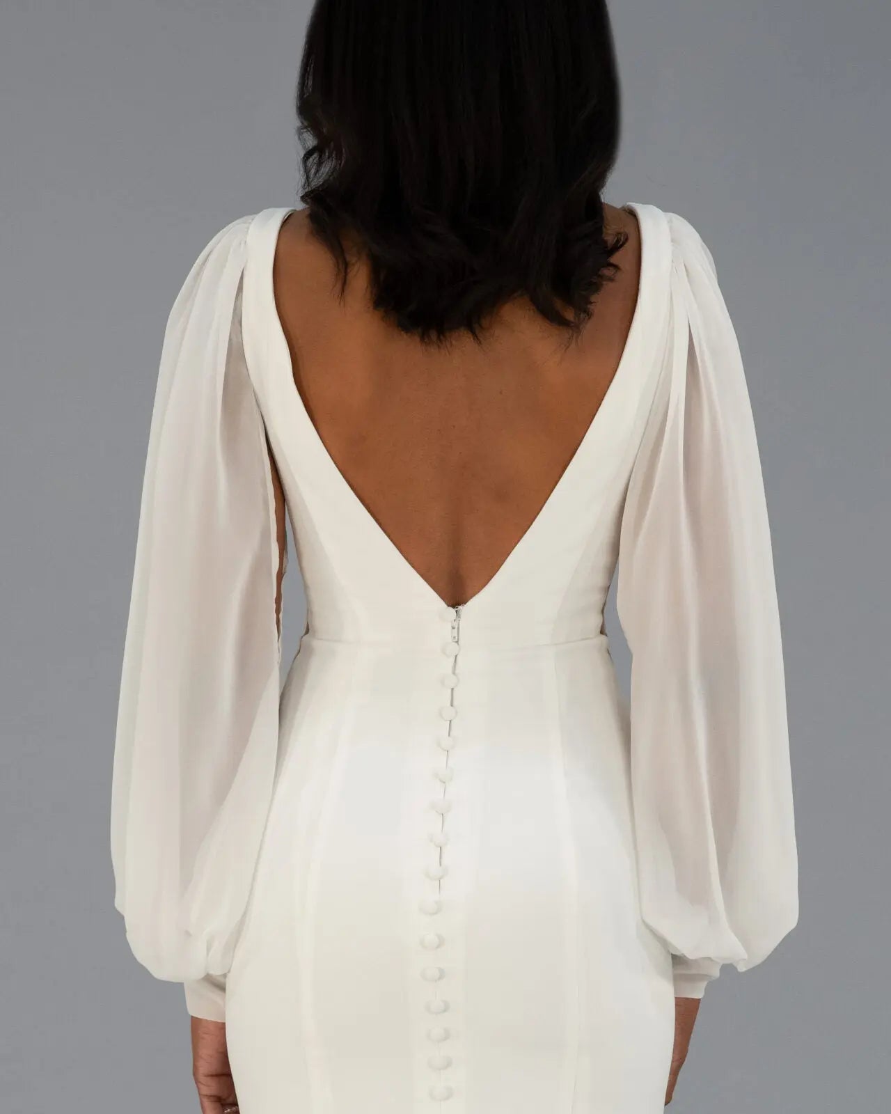 Chiffon Sleeves bridal-brilliance