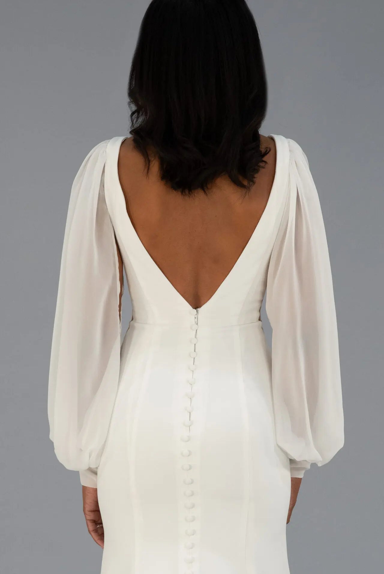 Chiffon Sleeves bridal-brilliance