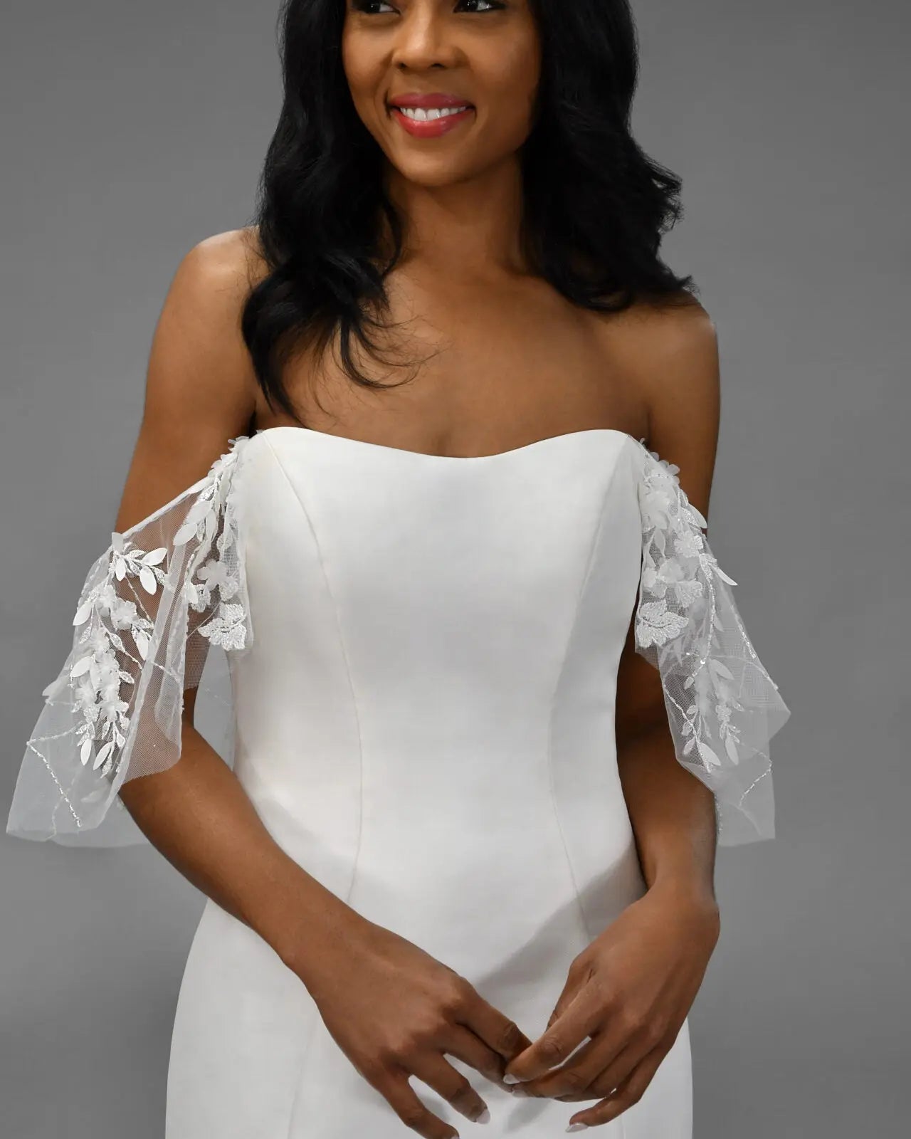 Stella York Lace & Tulle Straps Stella York