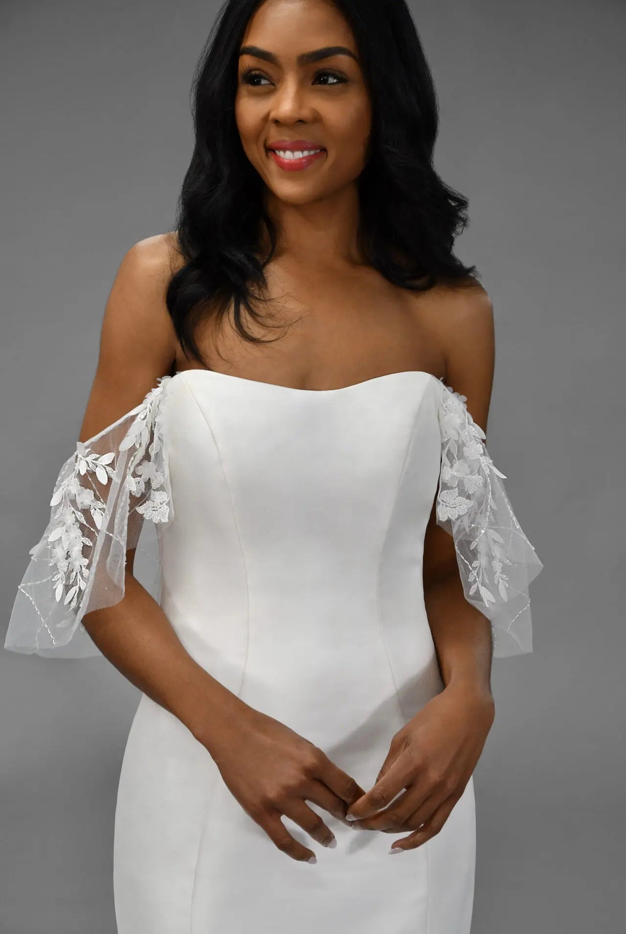 Stella York Lace & Tulle Straps Stella York