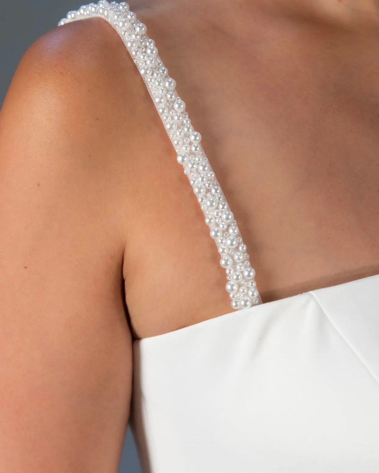 Thick Pearl Straps Stella York