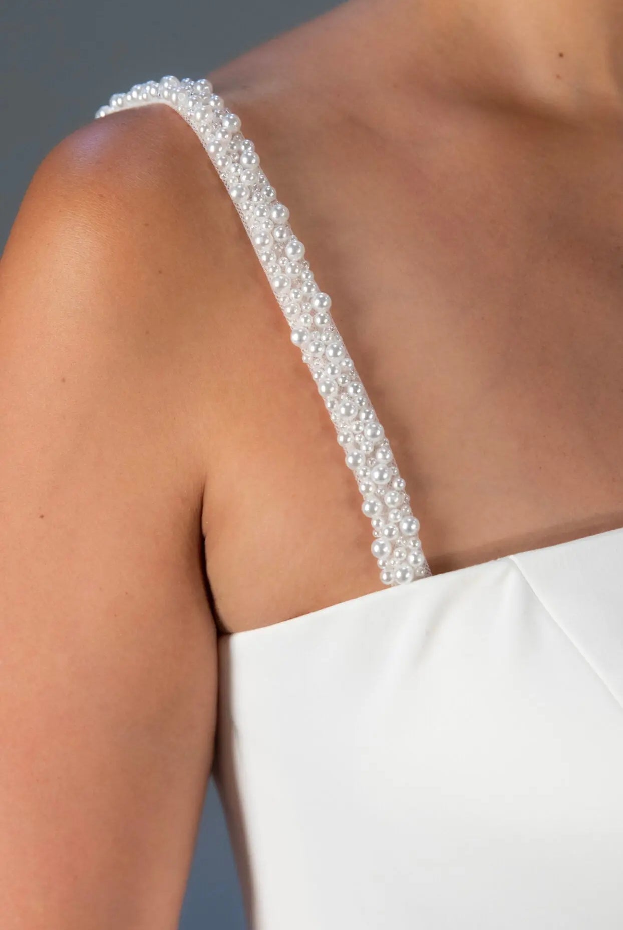 Thick Pearl Straps Stella York