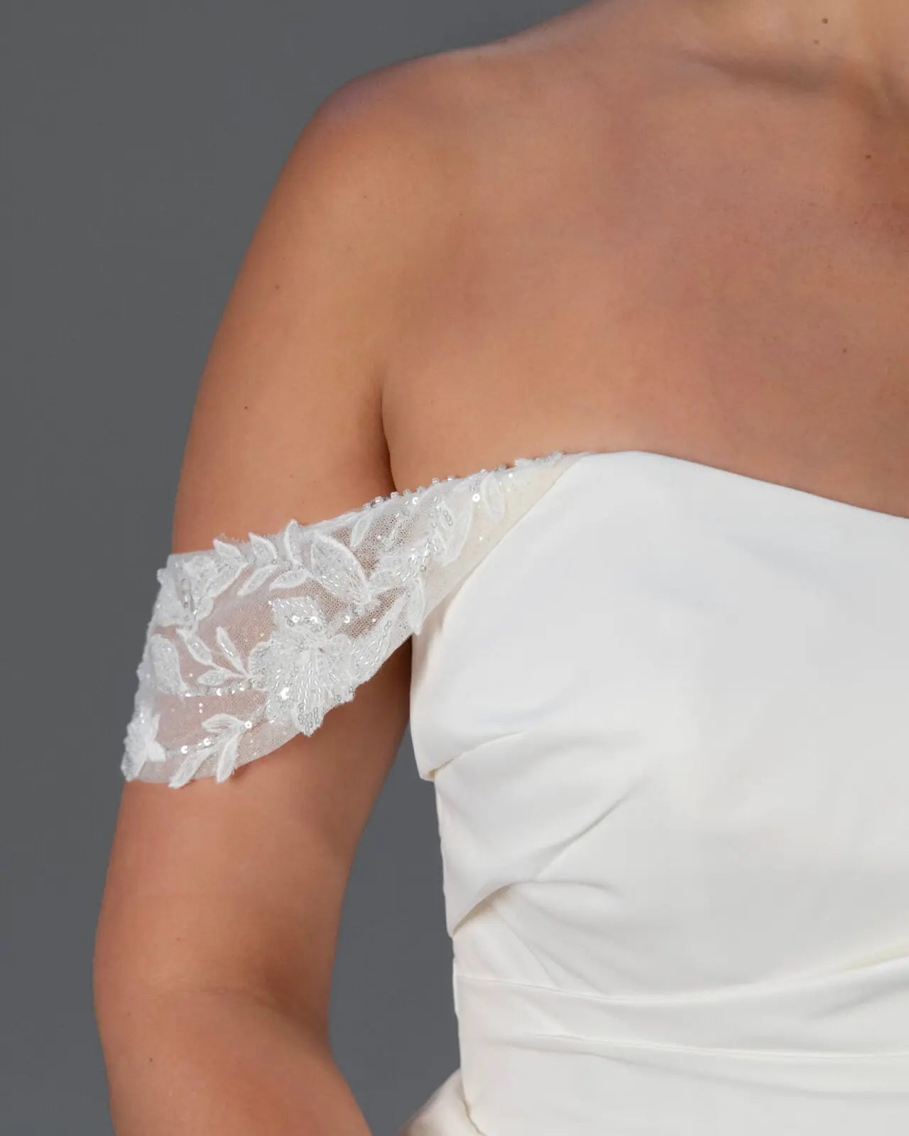 Lace Off Shoulder Straps bridal-brilliance