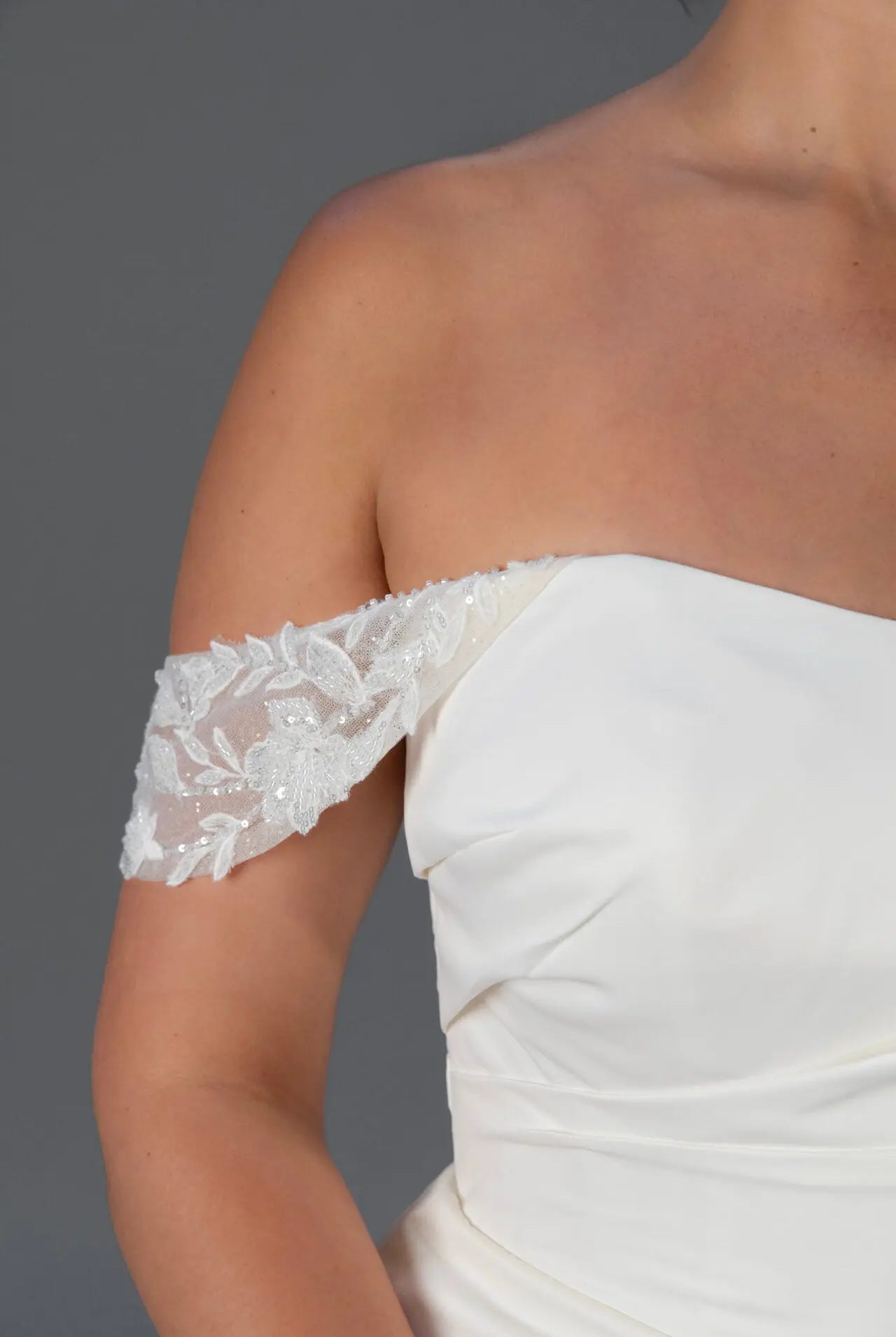 Lace Off Shoulder Straps bridal-brilliance