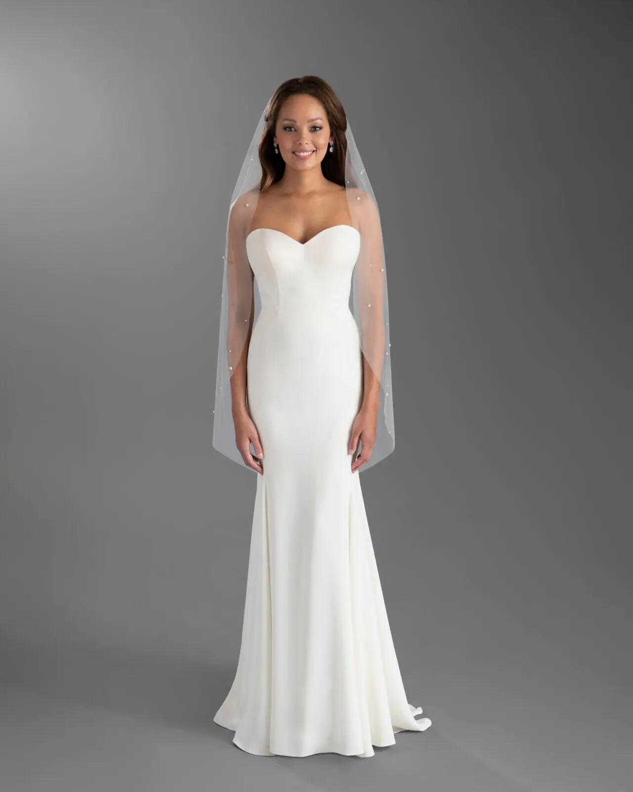 Fingertip Pearl Veil | AVL0052IV Stella York