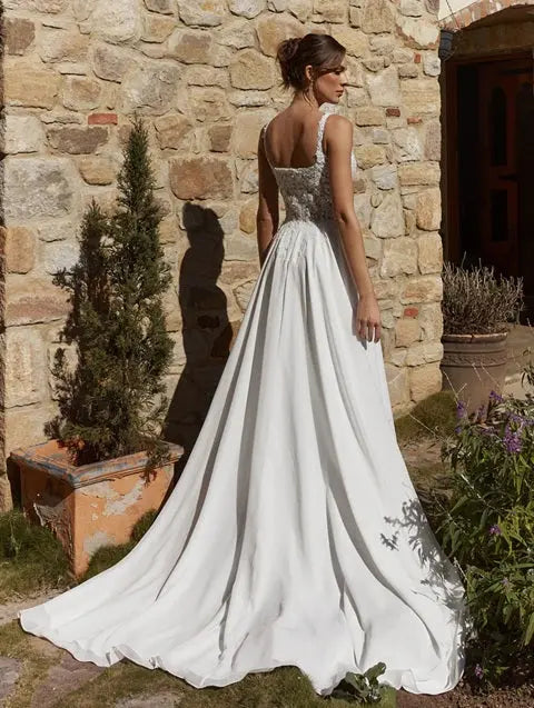 Aliyah Tania Olsen Wedding Gown Beads Chiffon