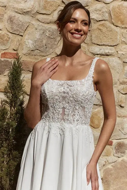 Aliyah Tania Olsen Wedding Gown Chiffon Skirt