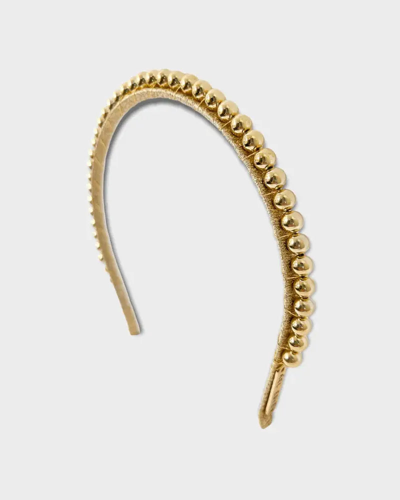Aubrey Gold Headband bridal-brilliance