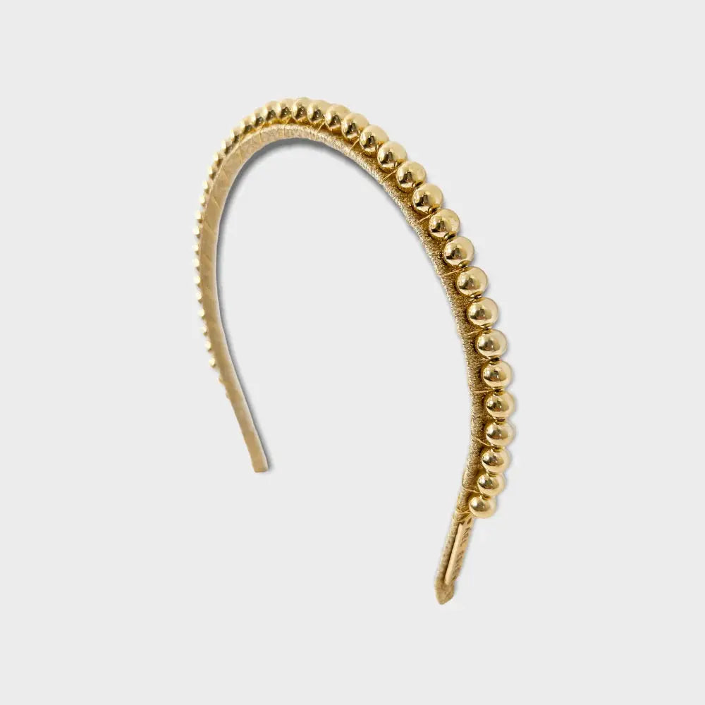 Aubrey Gold Headband bridal-brilliance