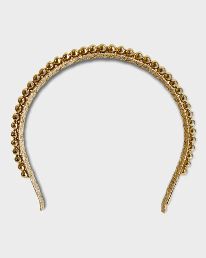 Aubrey Gold Headband bridal-brilliance