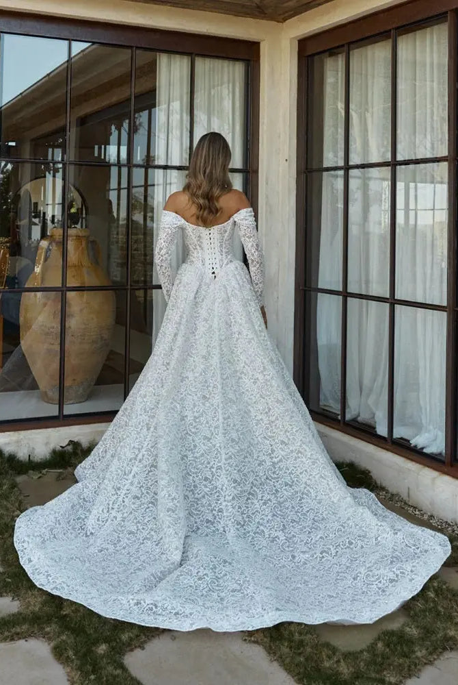 Brie Tania Olsen Bridal Gown Chantilly Lace