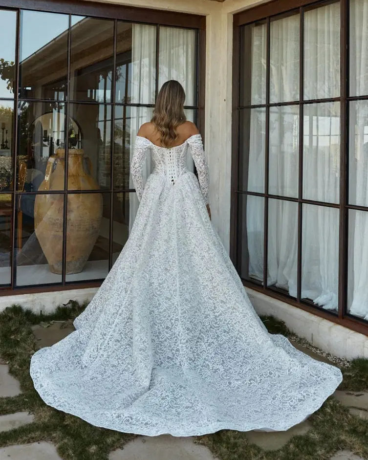 Brie Tania Olsen Bridal Gown Chantilly Lace