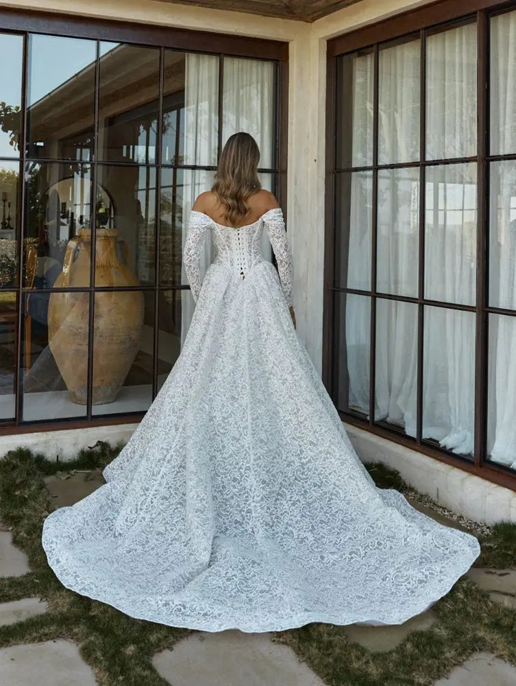 Brie Tania Olsen Bridal Gown Chantilly Lace