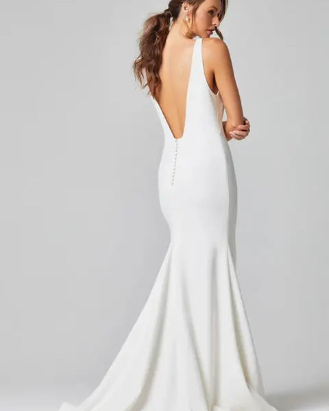 Celeste Tania Olsen Bridal Gown Low Back Bow