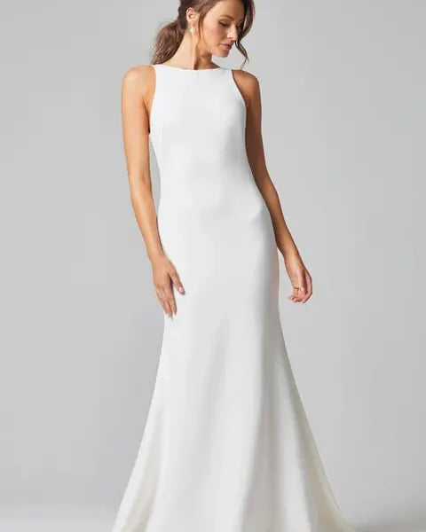 Celeste Tania Olsen Crepe Wedding Dress
