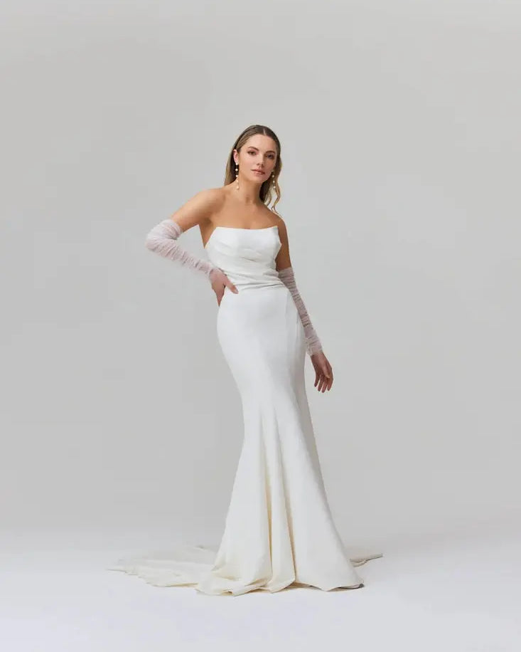 Tina Jessica Couture Wedding Dress Simple Fabric
