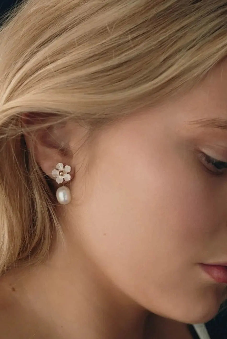 Valencia Pearl Drop Earrings bridal-brilliance
