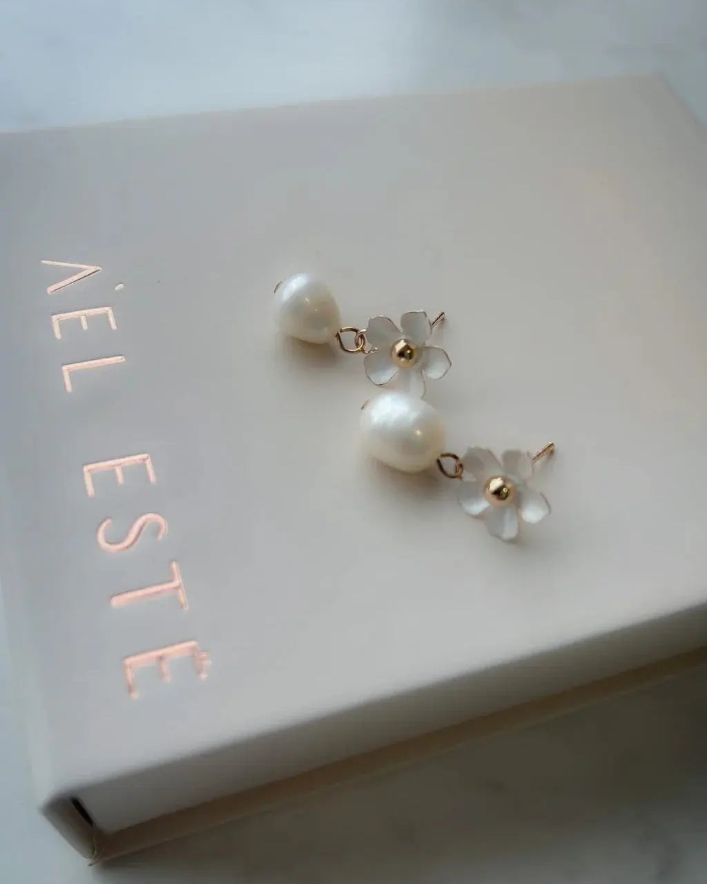 Valencia Pearl Drop Earrings bridal-brilliance