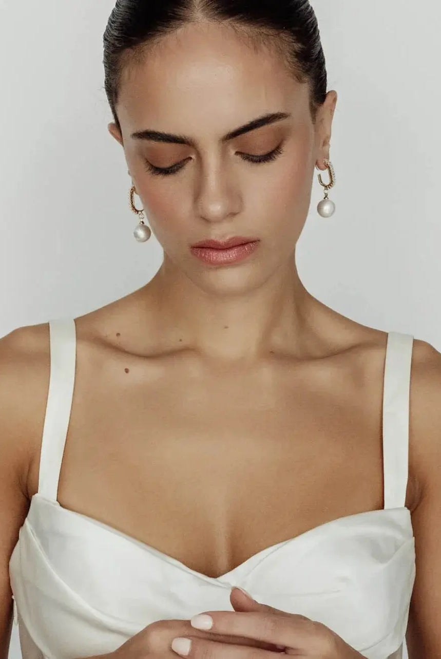 Lani Crystal Pearl Drop Earrings bridal-brilliance