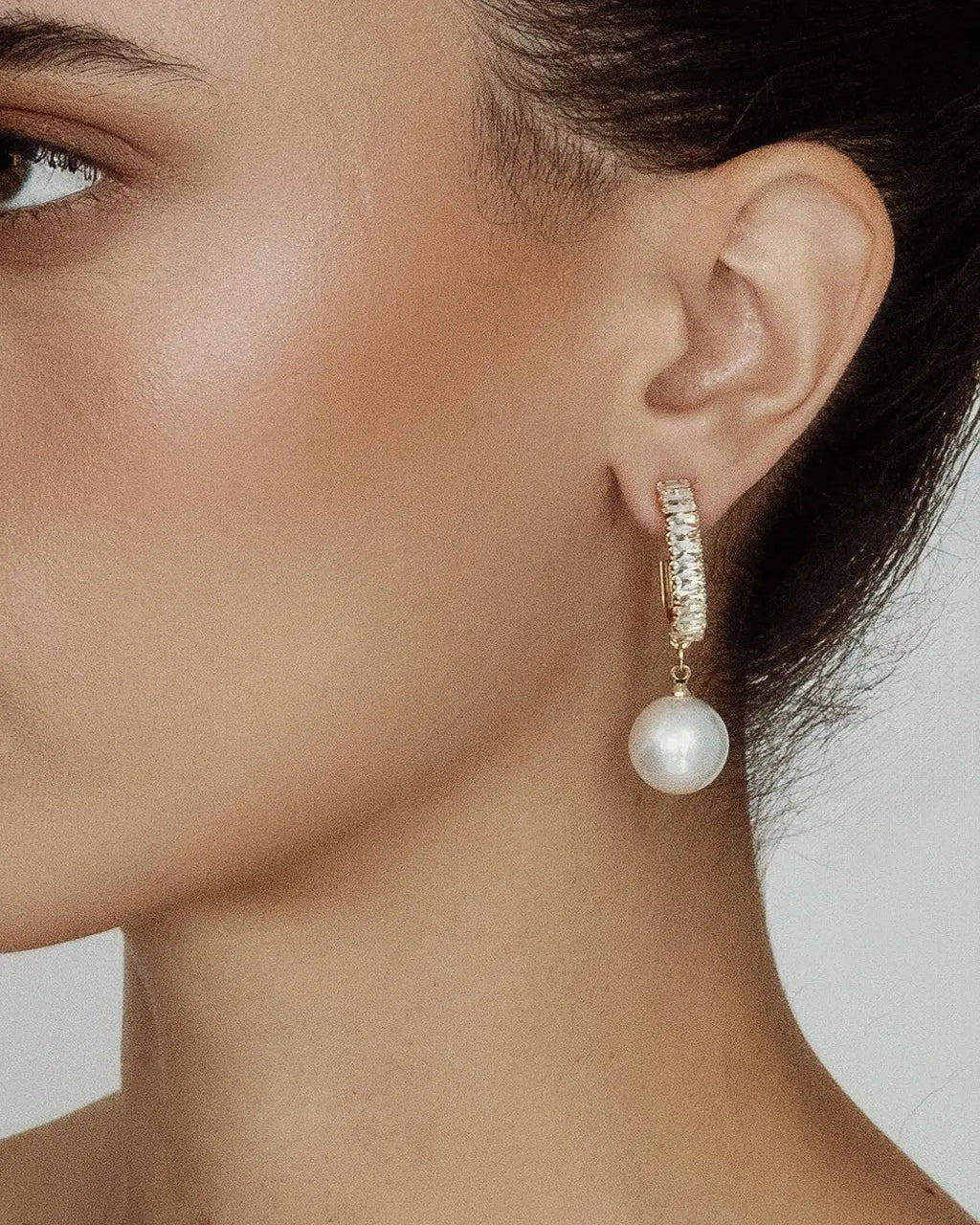 Lani Crystal Pearl Drop Earrings bridal-brilliance