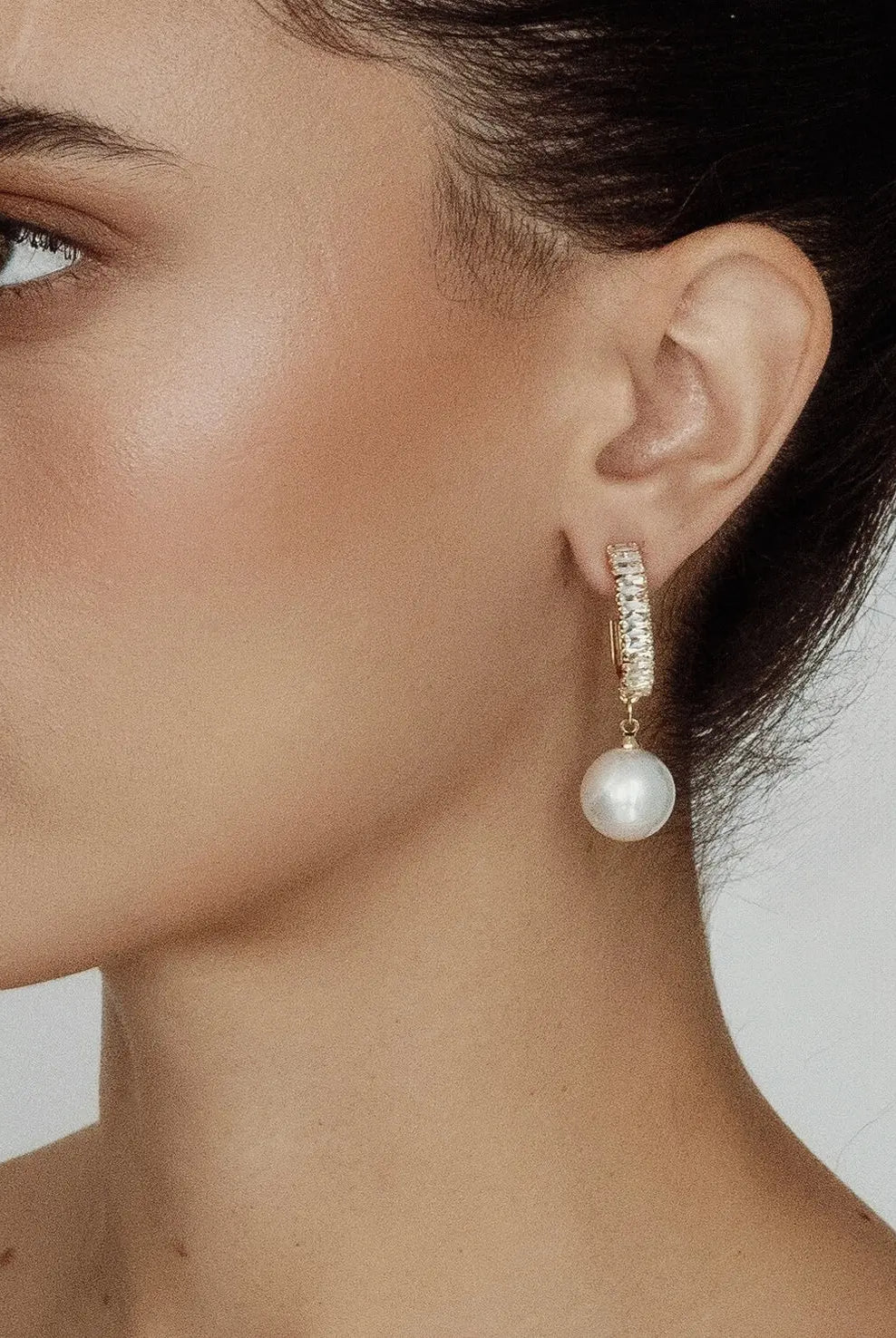 Lani Crystal Pearl Drop Earrings bridal-brilliance