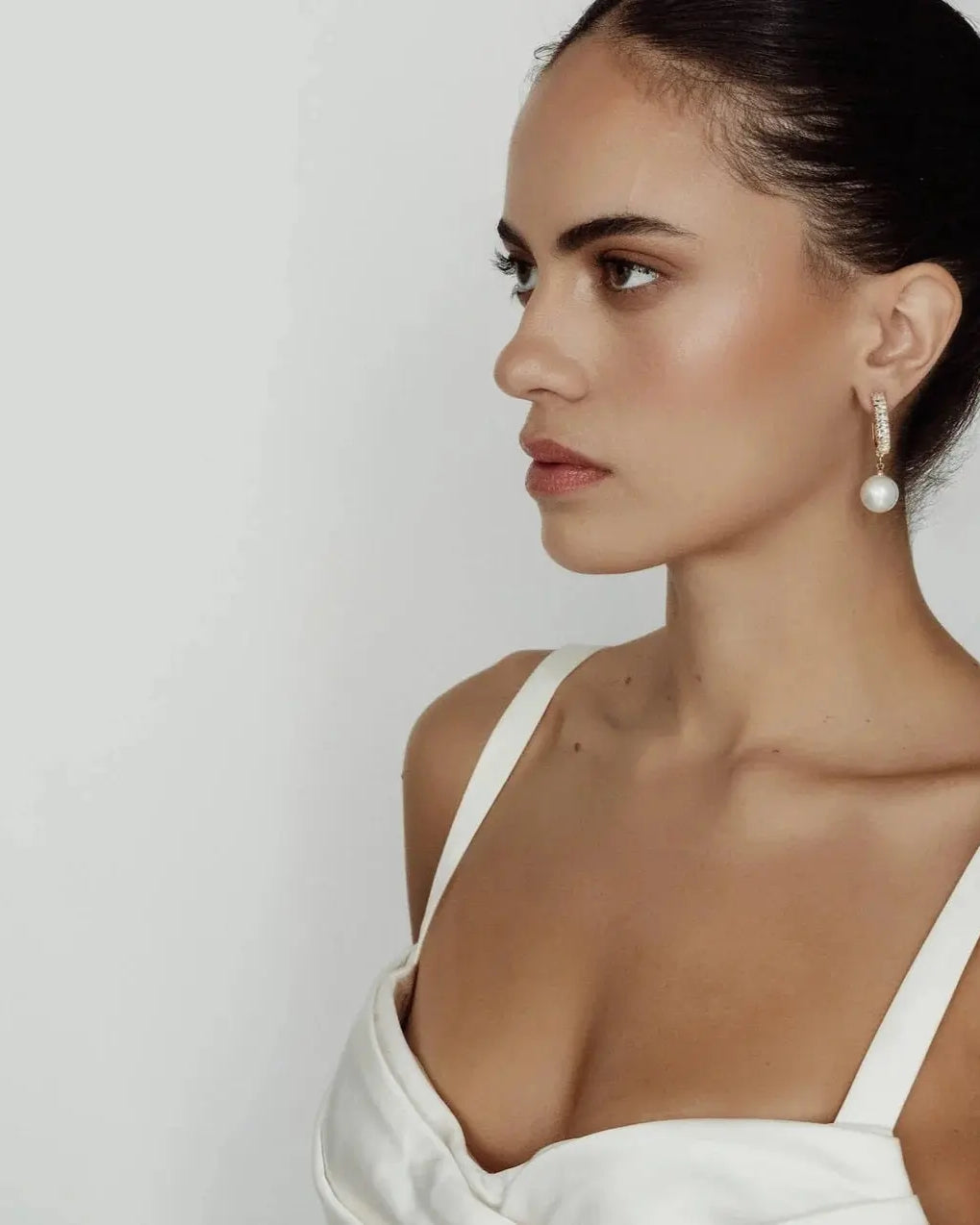 Lani Crystal Pearl Drop Earrings bridal-brilliance