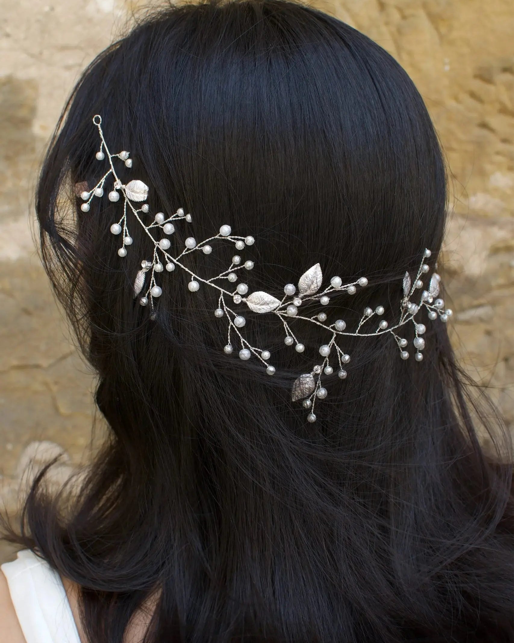 Magnolia Hair Vine bridal-brilliance
