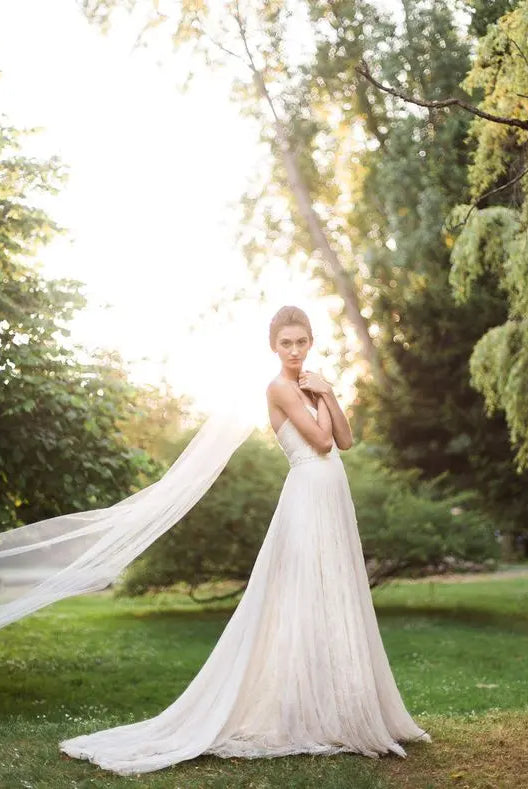 Chapel Length | 1 Layer 7-901-CT - Bridal Brilliance