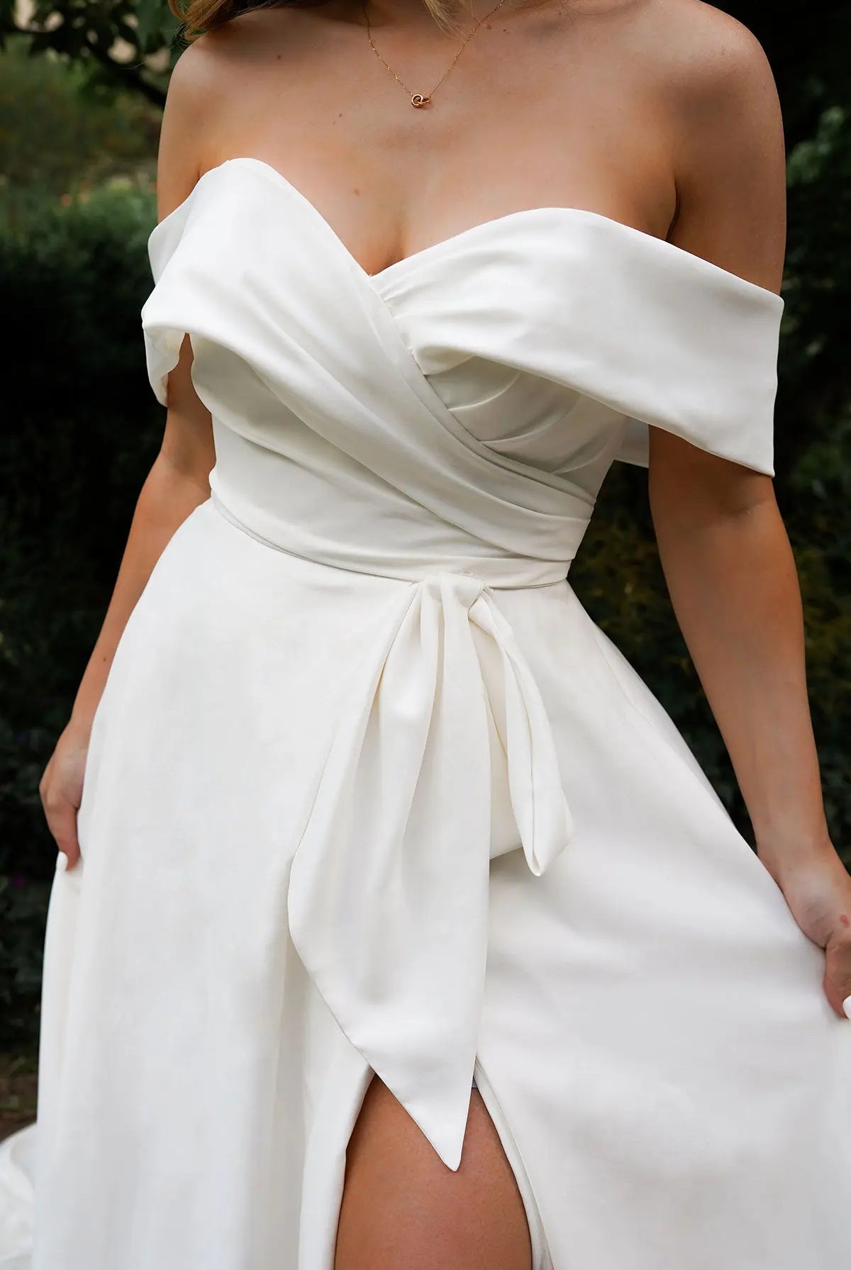 7644+ | Stella York | A-line wedding dress | Plus size wedding gown | Off shoulder