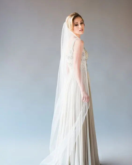 Chapel Length | 1 Layer 7-901-CT - Bridal Brilliance