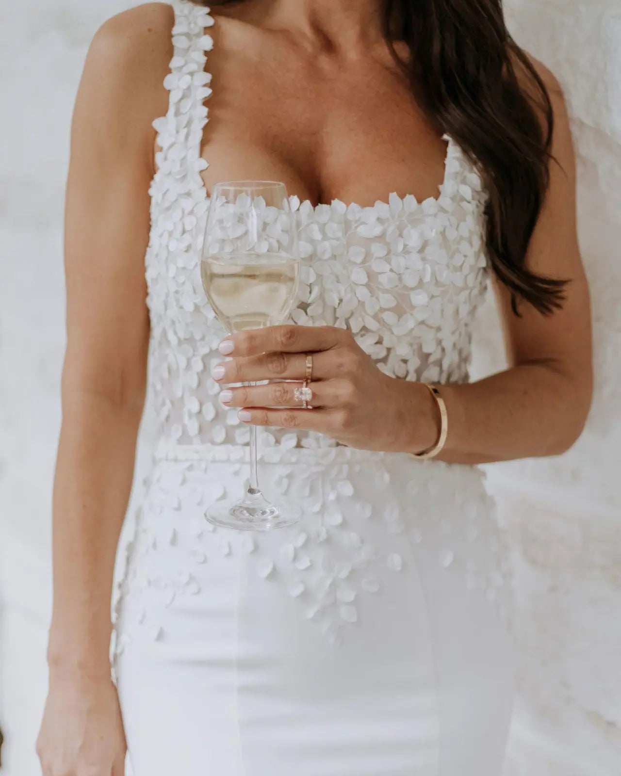 CHLOE | Kellylin Couture | Wedding Dress | Square Neckline | 3D lace | Wedding dress
