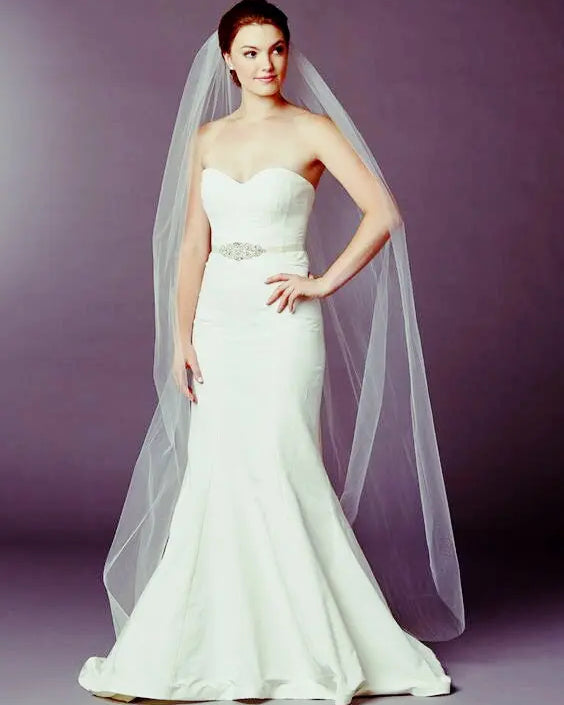 Chapel Length | 1 Layer 7-901-CT - Bridal Brilliance
