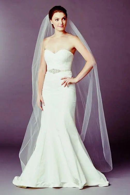 Chapel Length | 1 Layer 7-901-CT - Bridal Brilliance