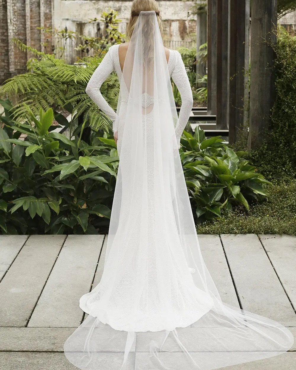 Chapel Length | 1 Layer 7-901-CT - Bridal Brilliance