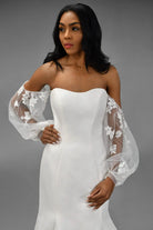 Stella York Lace & Tulle Sleeves Stella York