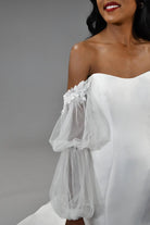 Lace & Tulle Puff Sleeve bridal-brilliance
