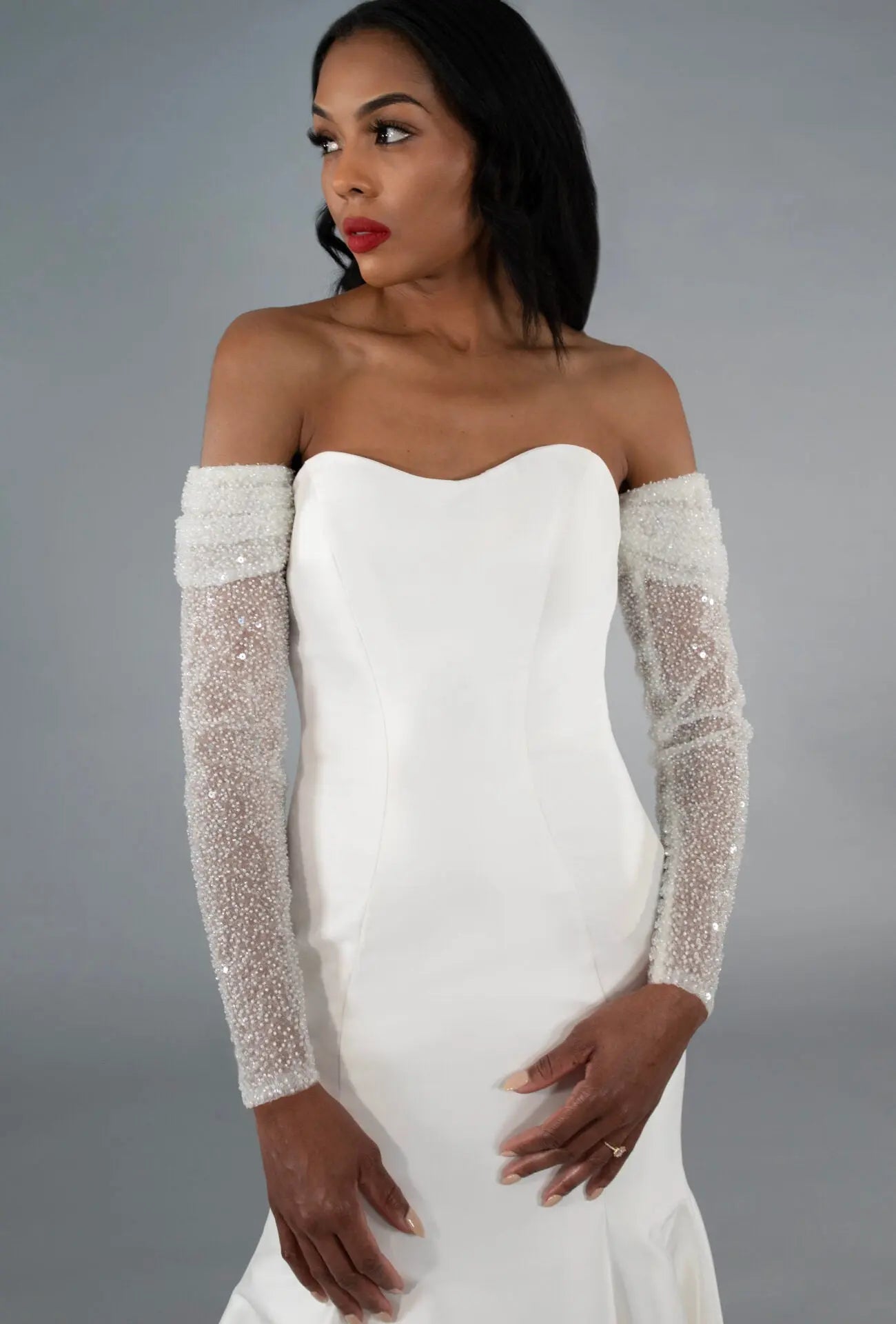 Beaded Tulle Sleeves bridal-brilliance