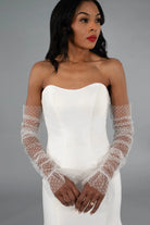 Polka Dot Tulle Sleeves bridal-brilliance