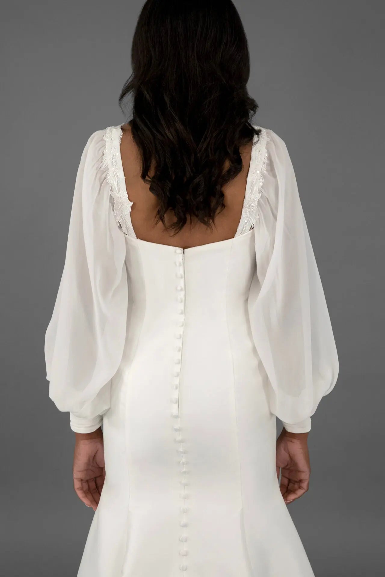 Lace & Chiffon Sleeves bridal-brilliance