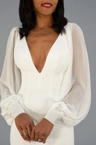 Chiffon Sleeves bridal-brilliance