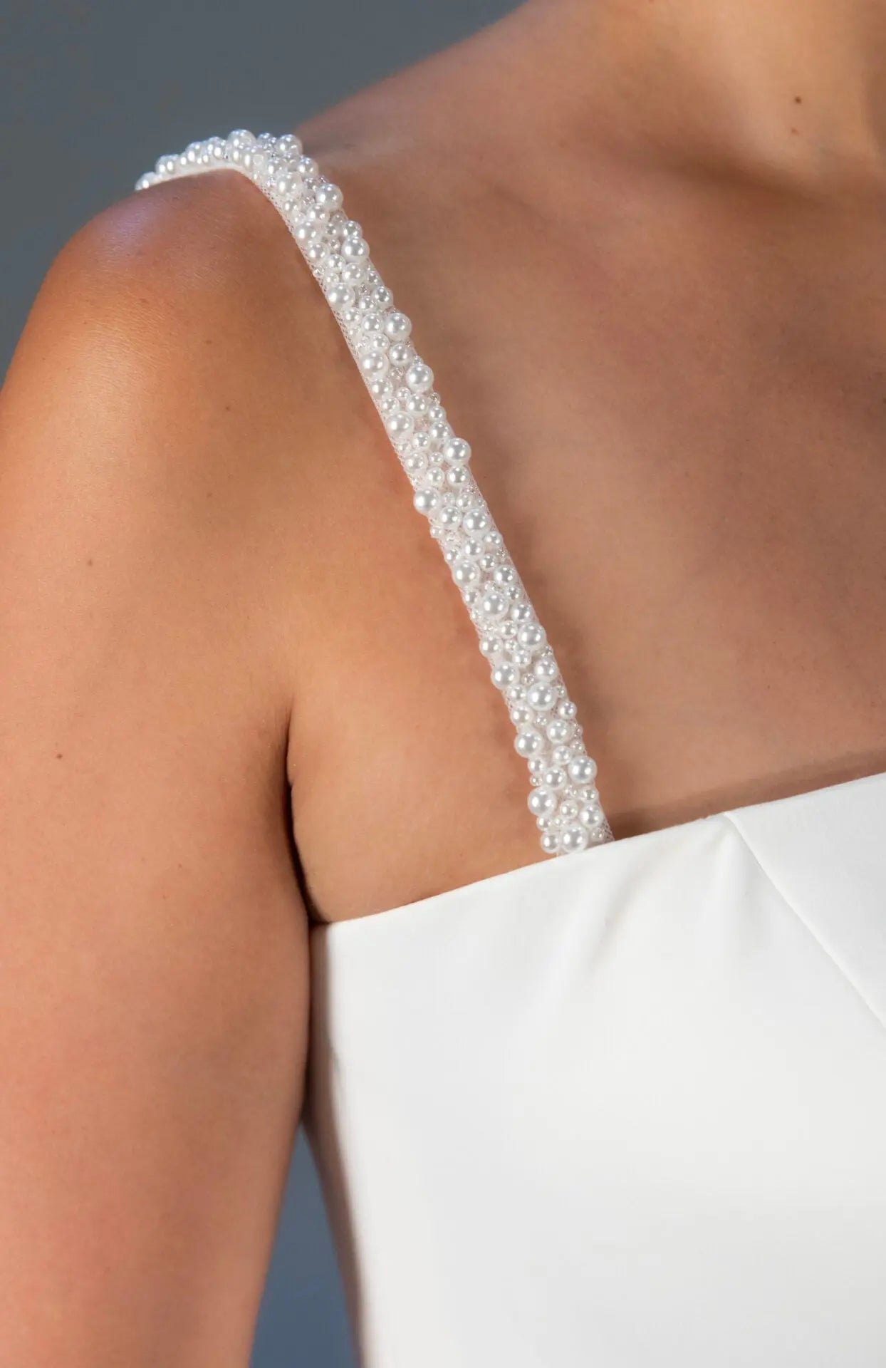 Thick Pearl Straps Stella York
