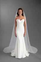 Chapel Pearl Veil | AVL0043IV bridal-brilliance