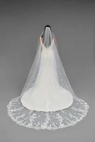Cathedral Leaf Lace Edge Veil | AVL0061ZZ bridal-brilliance