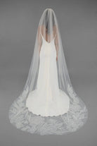 Embroidered Tulle Veil | AVL0165 bridal-brilliance